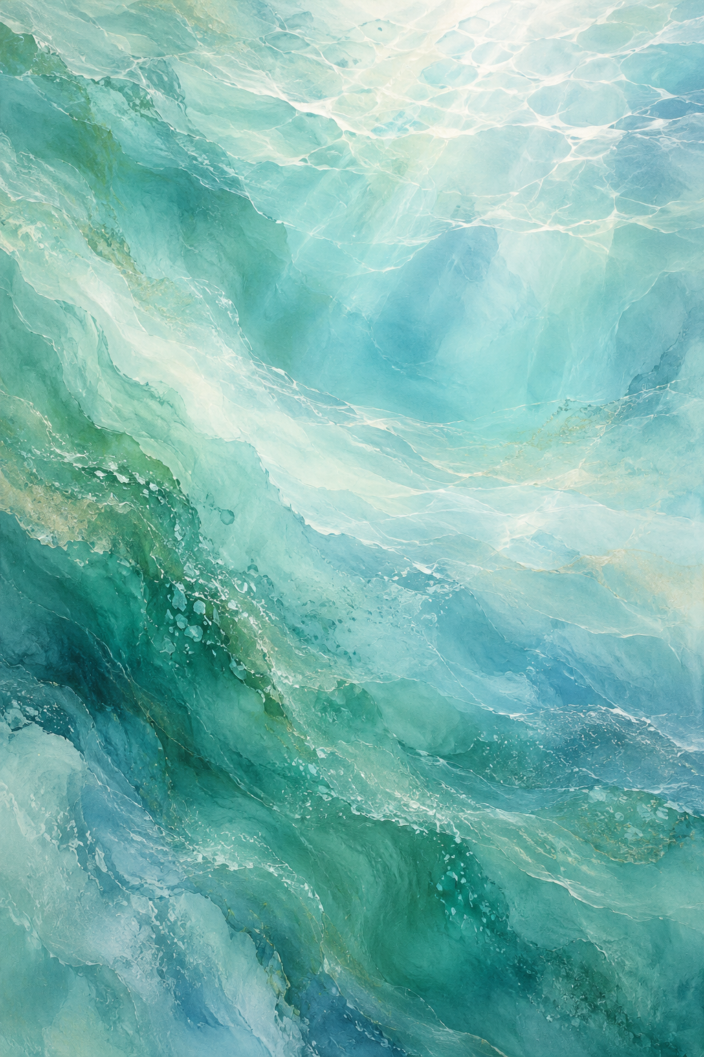 Sea Glass canvas artwork — Coastal Calm