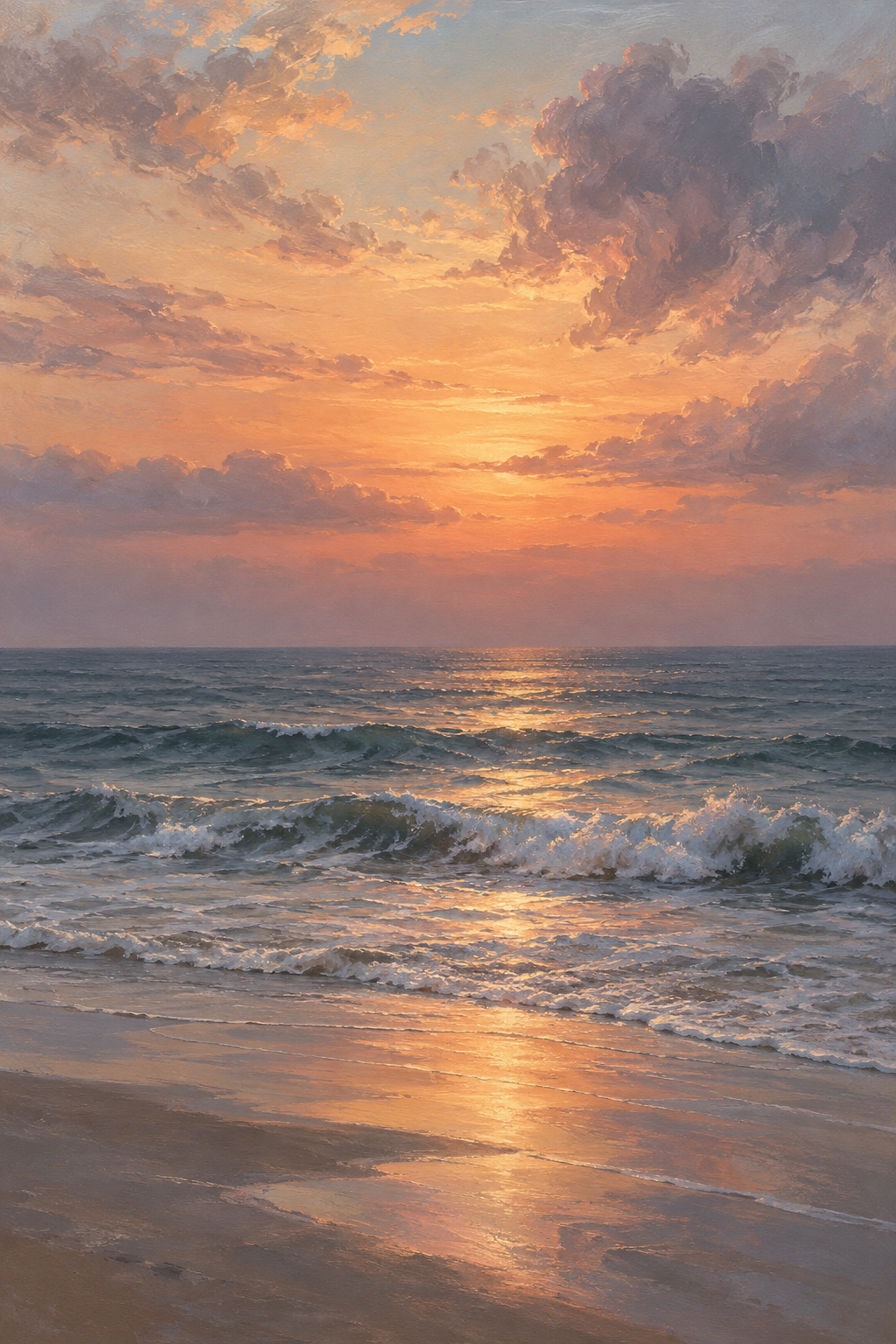 Last Light canvas artwork — Coastal Calm