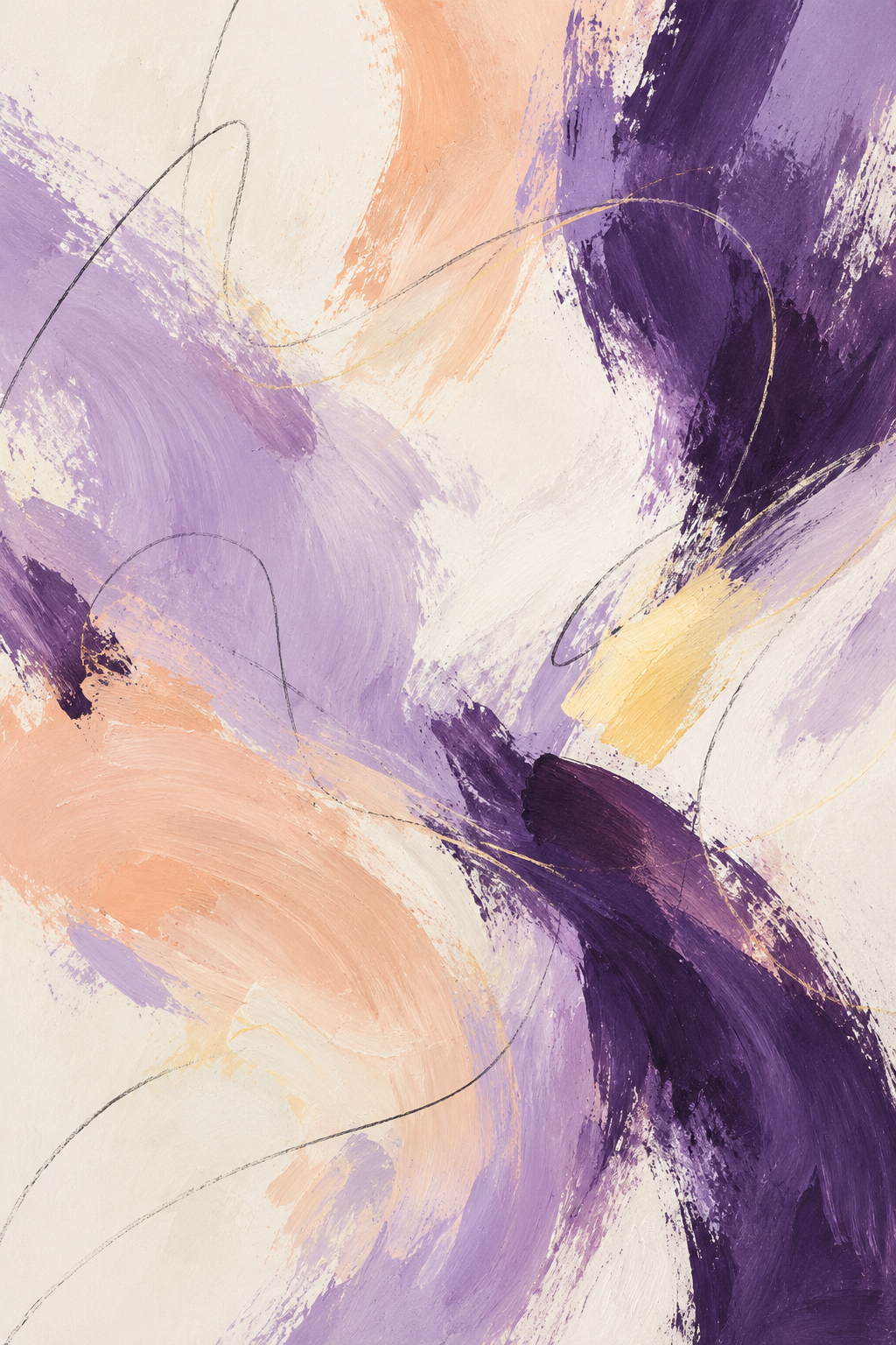 Lilac Tempo canvas artwork — Colour and Movement
