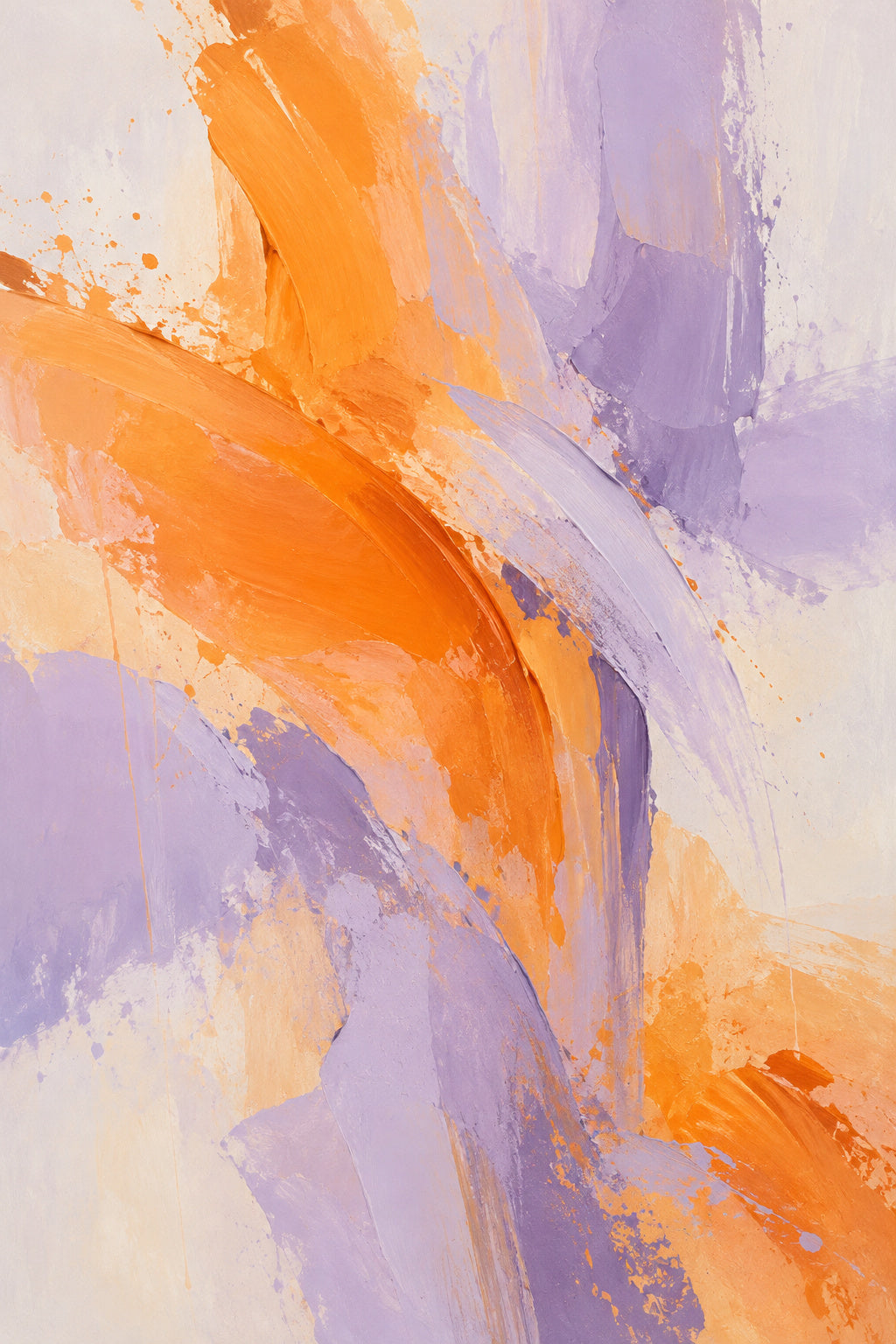 Papaya Rhythm — original canvas artwork