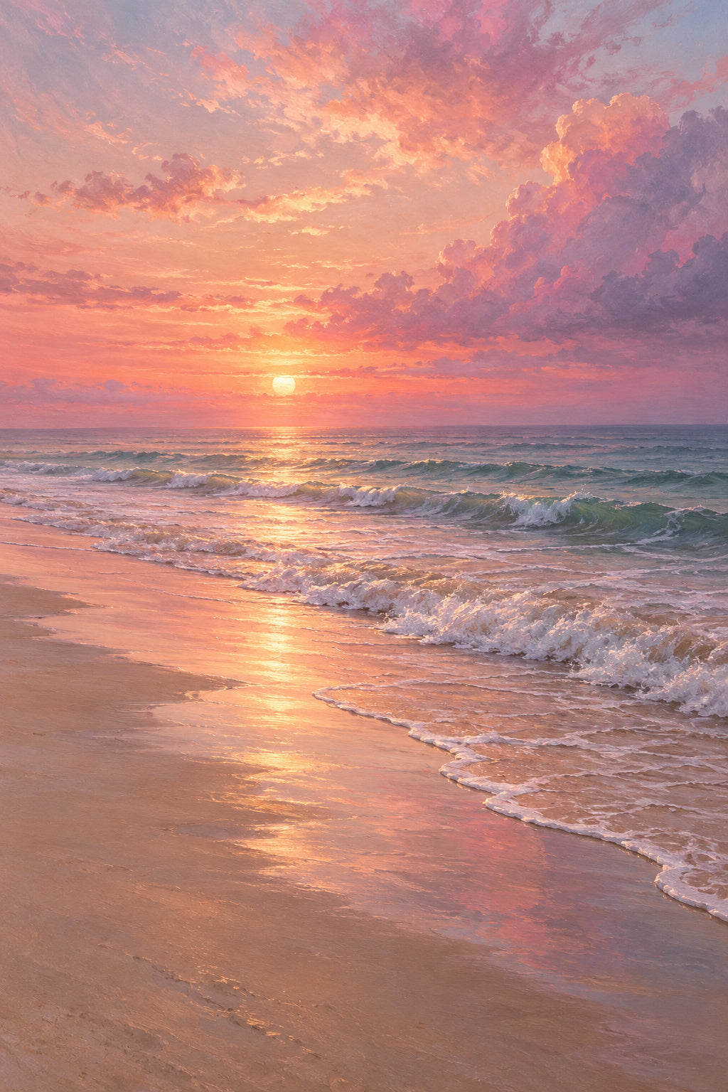 Pink Shore — original canvas artwork