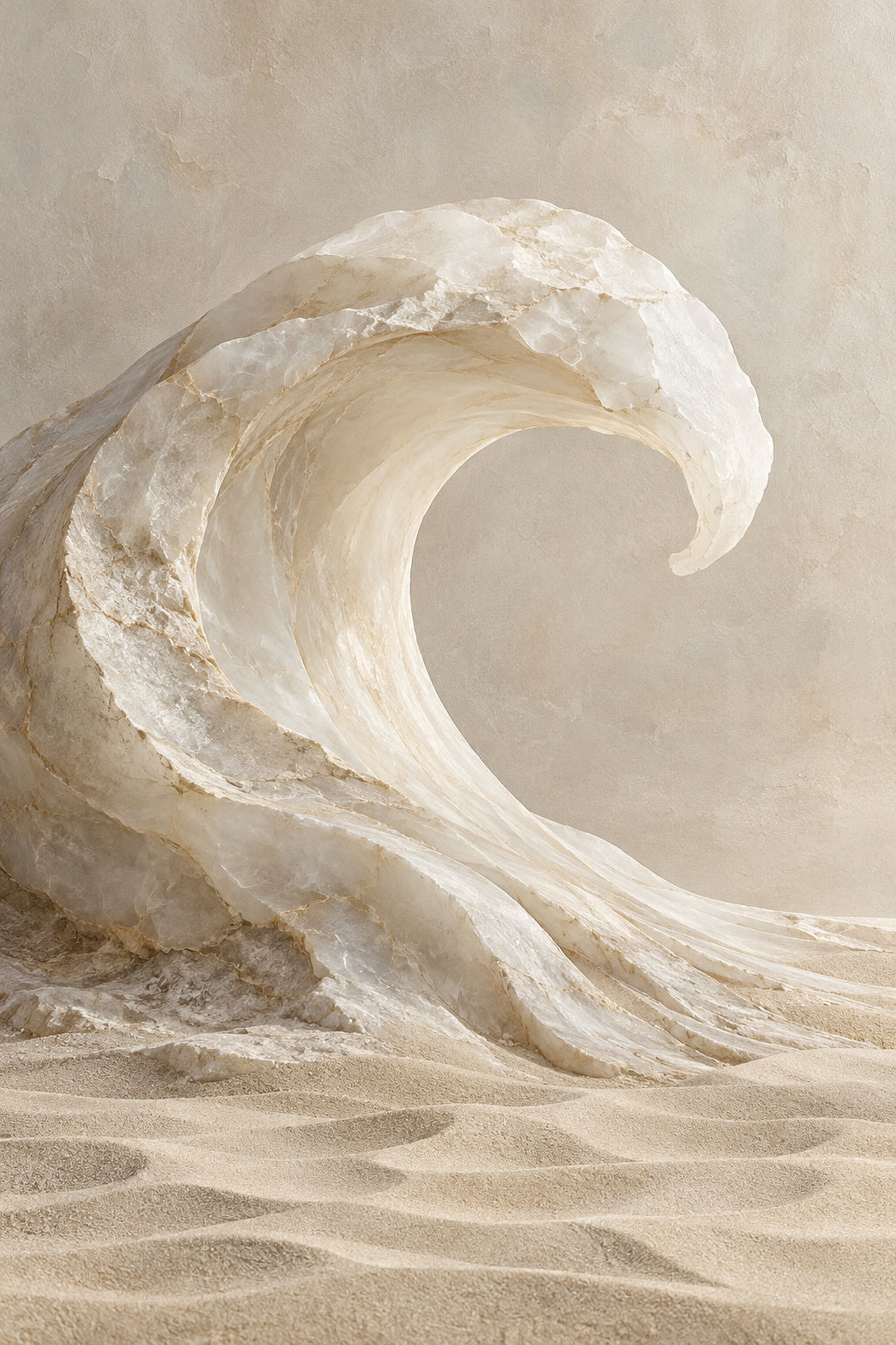 Alabaster Wave — original canvas artwork