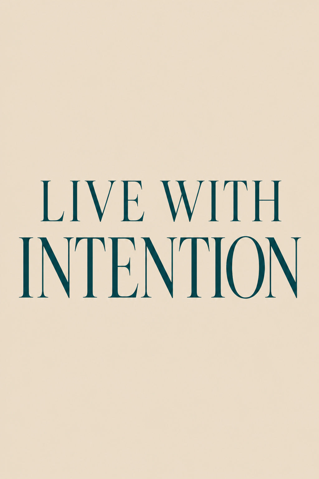Live with Intention — original canvas artwork