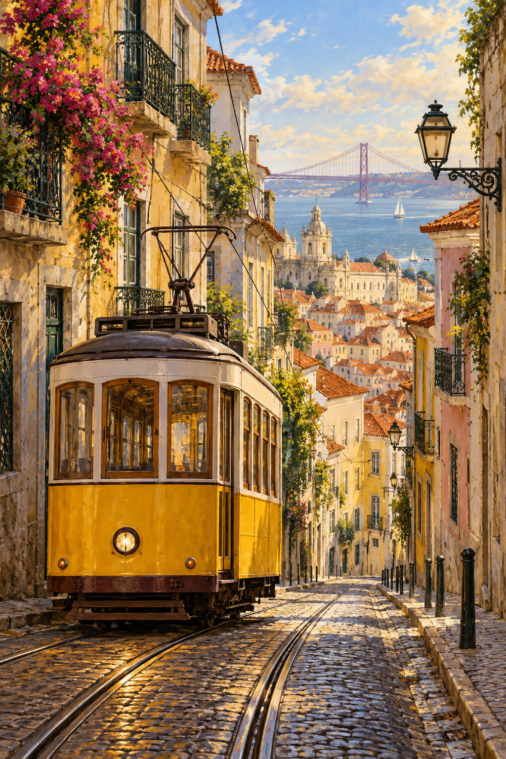Lisbon Tram — original canvas artwork