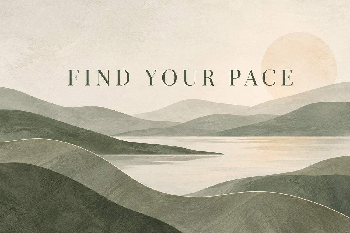 Find Your Pace — original horizontal canvas artwork