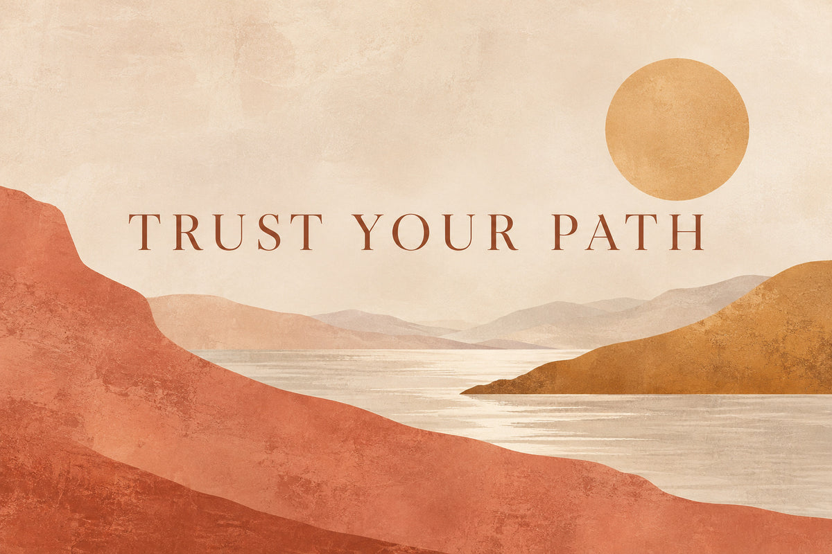 Trust Your Path — original horizontal canvas artwork