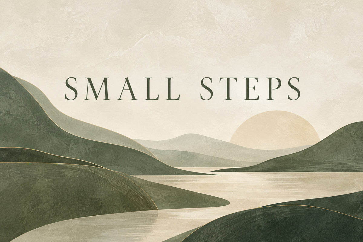 Small Steps — original horizontal canvas artwork