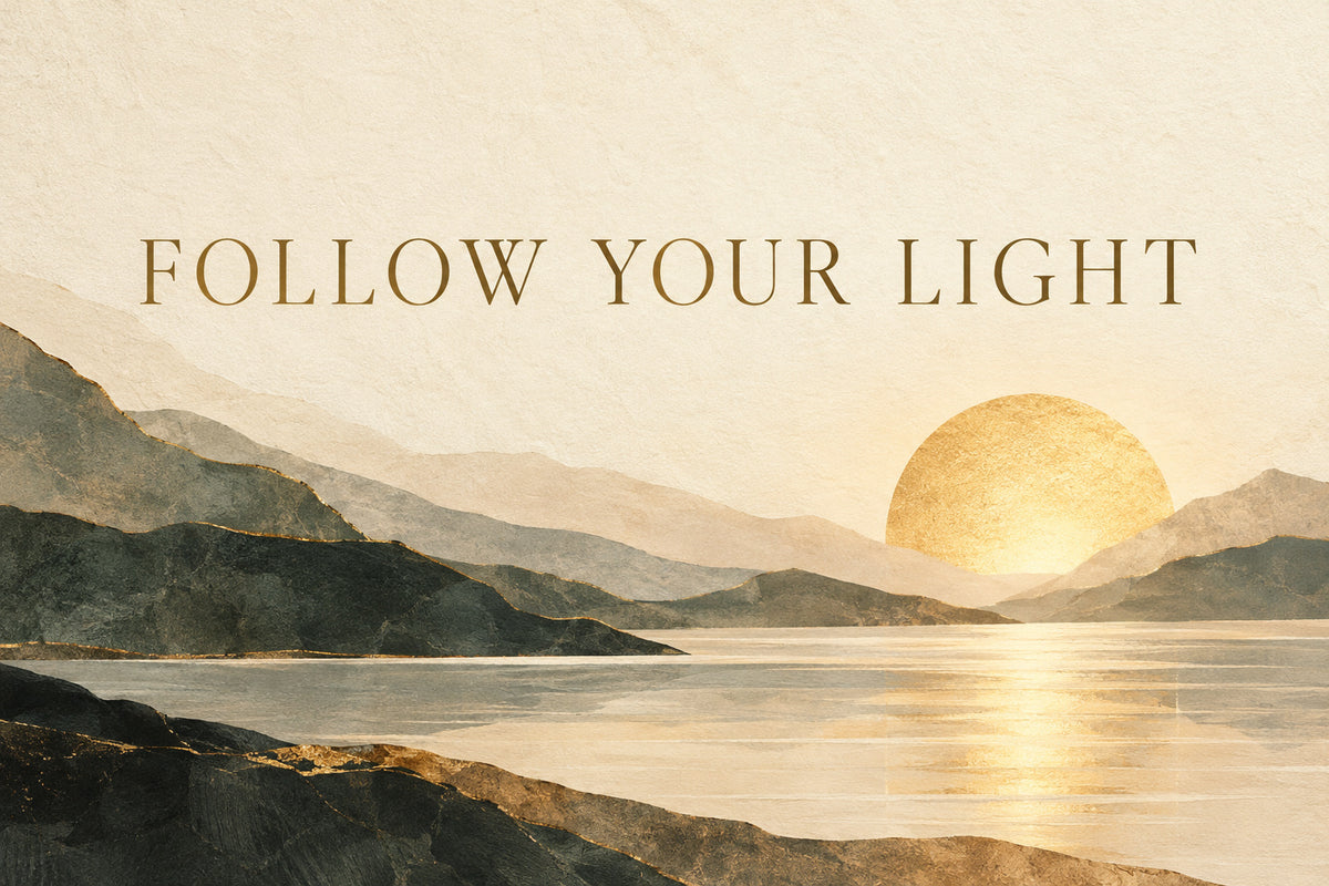 Follow Your Light — original horizontal canvas artwork
