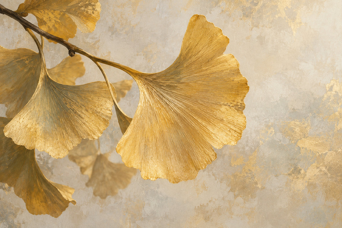 Ginkgo Gold — original horizontal canvas artwork
