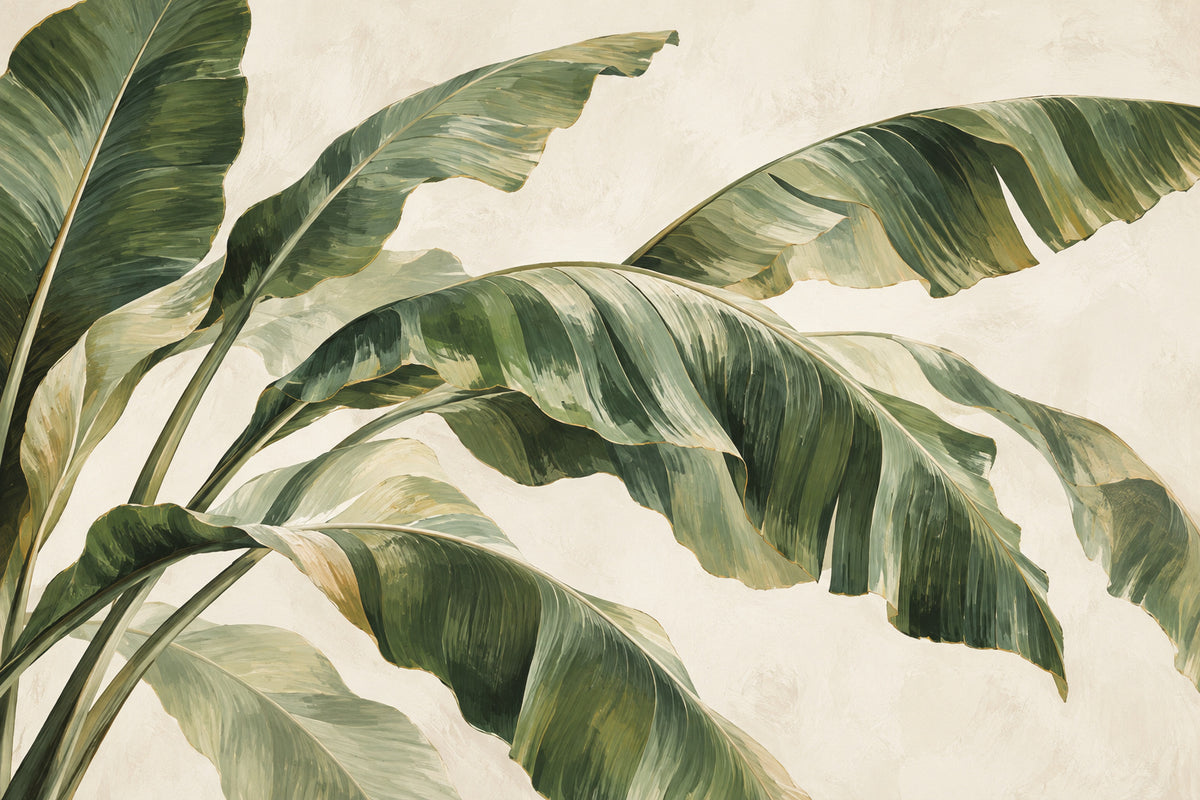 Banana Leaf Rhythm — original horizontal canvas artwork