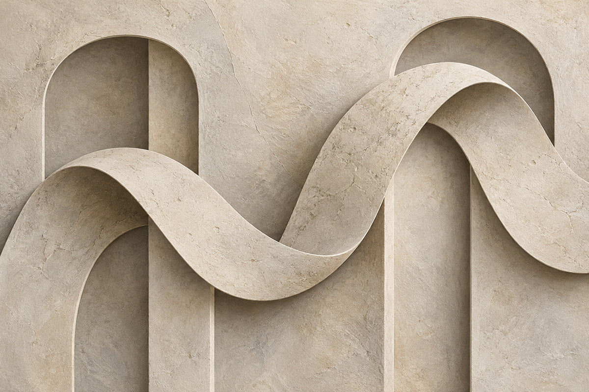 Stone Ribbon — original horizontal canvas artwork