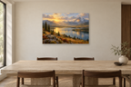 Cedar Lake — horizontal canvas in a dining room, full original artwork