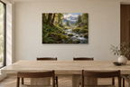 Fern River — horizontal canvas in a dining room, full original artwork