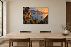 Hong Kong Harbour — horizontal canvas in a dining room, full original artwork