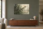 Rosemary Light — horizontal canvas in a living room, full original artwork