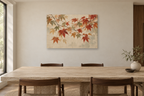Maple Canopy — horizontal canvas in a dining room, full original artwork