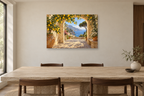 Sorrento Lemon Shade — horizontal canvas in a dining room, full original artwork