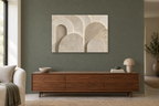 Limestone Arches — horizontal canvas in a living room, full original artwork