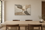 Mineral Passage — horizontal canvas in a dining room, full original artwork