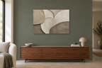 Silt And Form — horizontal canvas in a living room, full original artwork