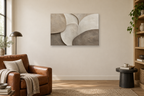 Silt And Form — horizontal canvas in a reading corner, full original artwork