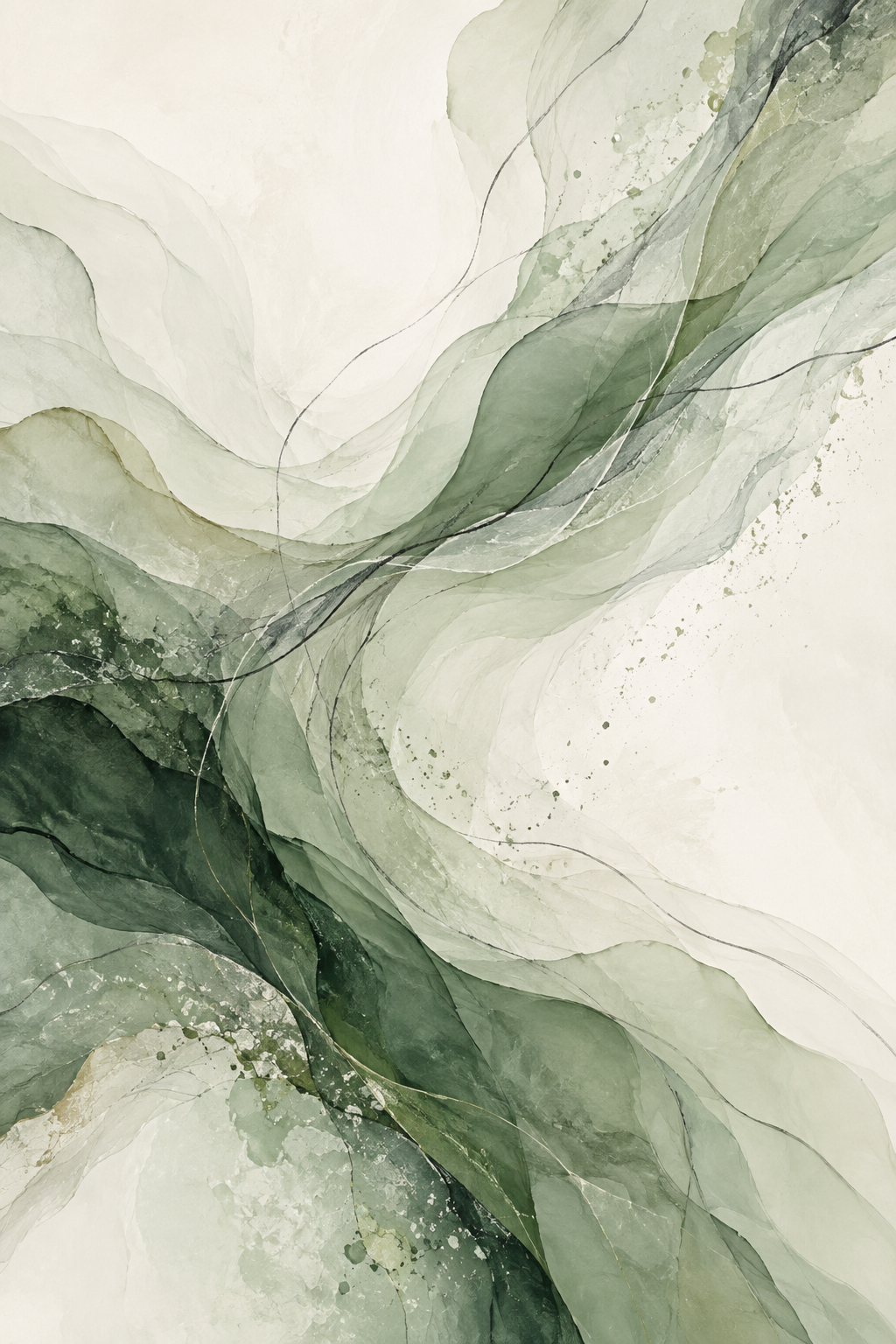 Soft Current canvas artwork — Quiet Forms