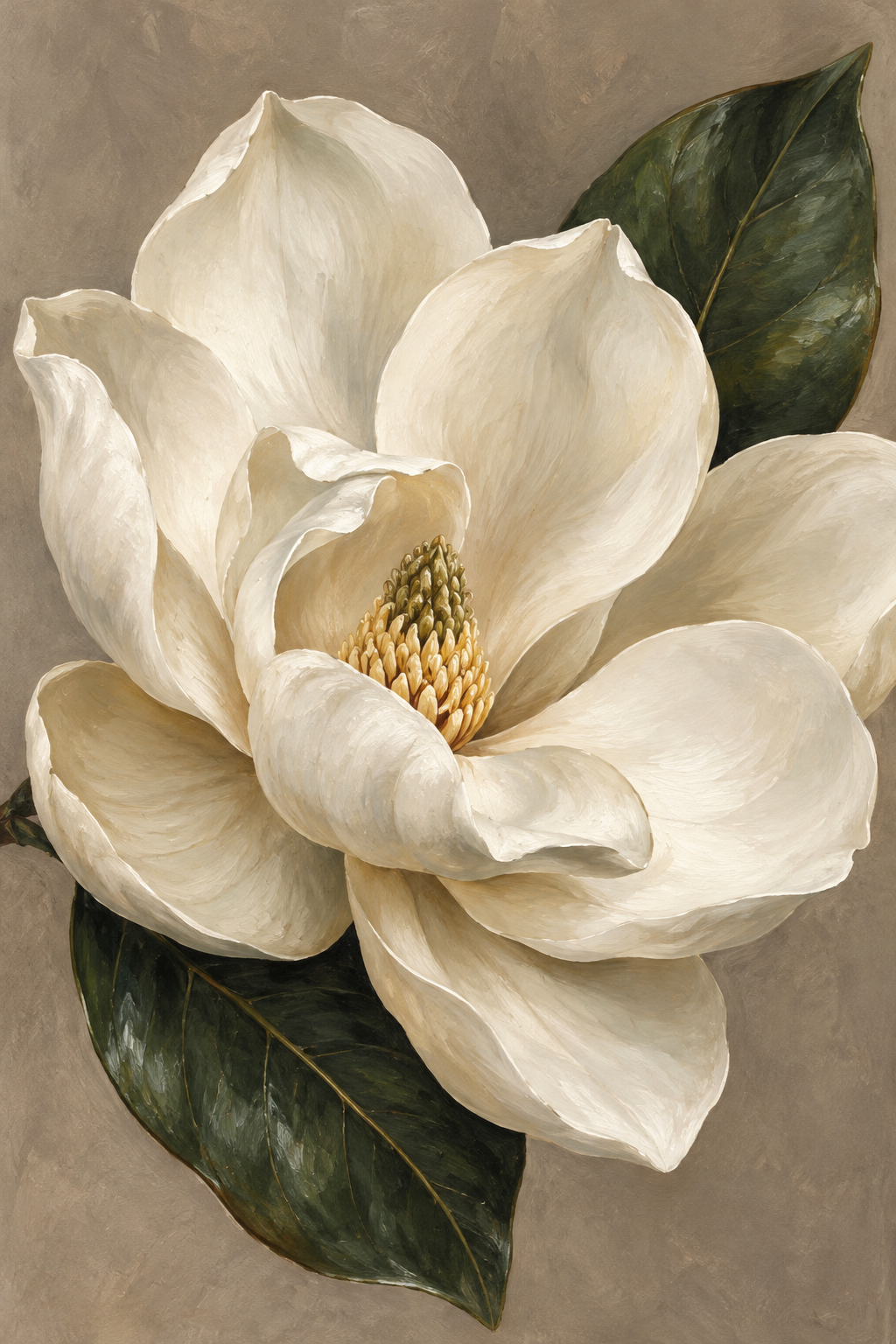 Magnolia Light canvas artwork — Botanical Studies