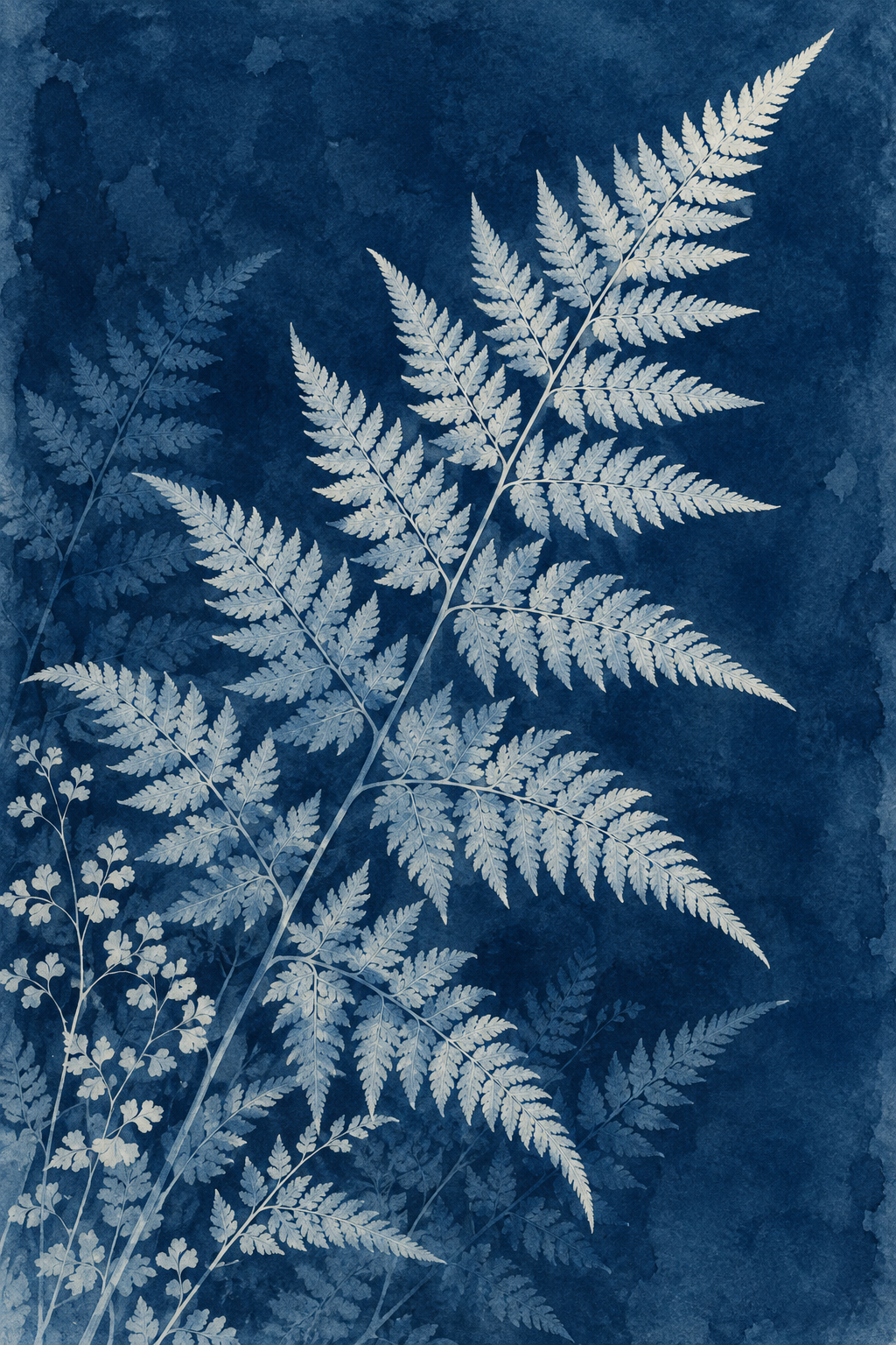 Fern Shadow canvas artwork — Botanical Studies