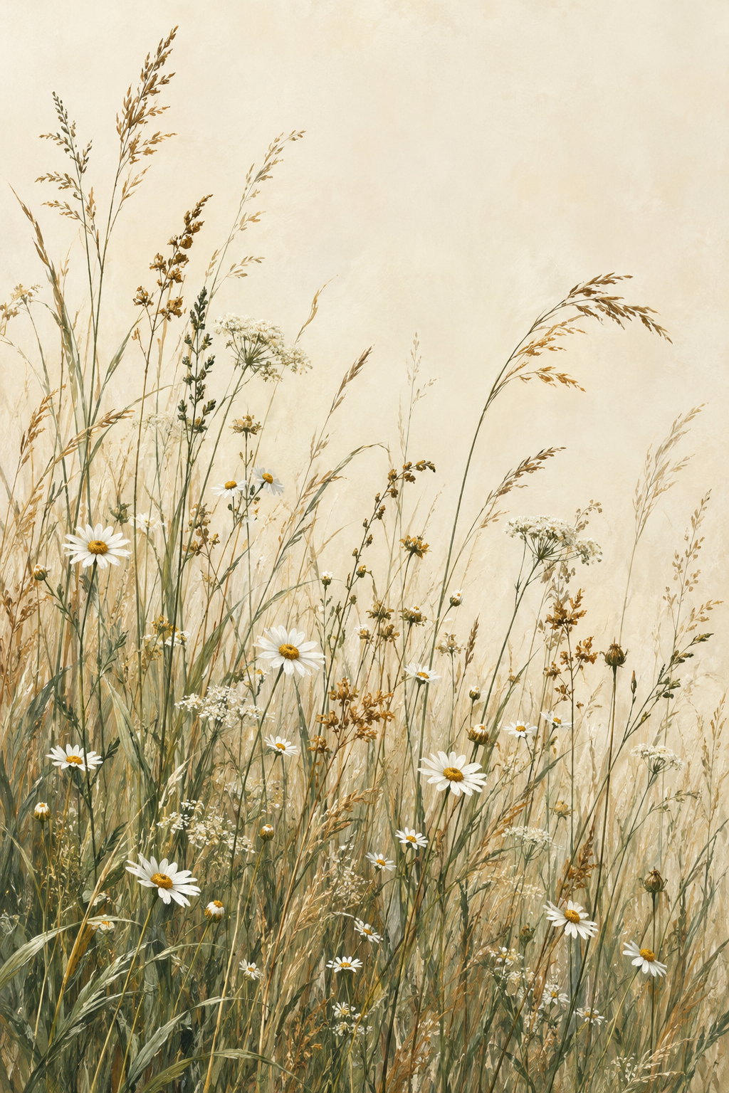 Wild Meadow canvas artwork — Botanical Studies