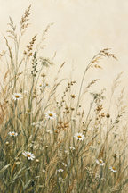 Wild Meadow canvas artwork — Botanical Studies