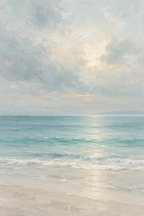 Quiet Tide canvas artwork — Coastal Calm