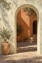 Quiet Archway canvas artwork — Sunlit Places