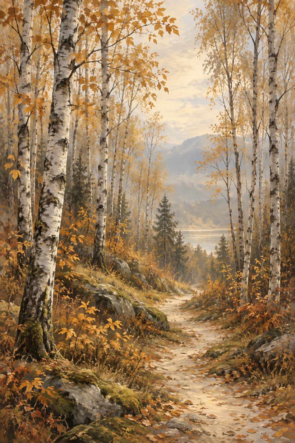 Autumn Passage canvas artwork — Land and Light
