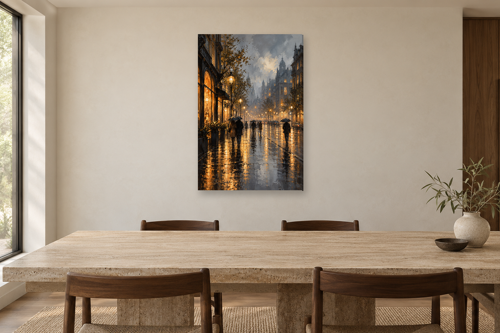 City in Rain