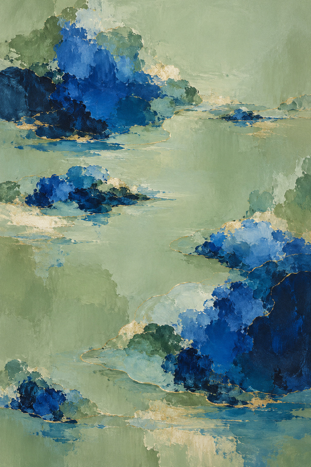 Cobalt Garden — original canvas artwork