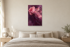 Rose Current in a bedroom — interior mockup with the complete original artwork