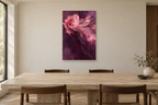 Rose Current in a dining room — interior mockup with the complete original artwork