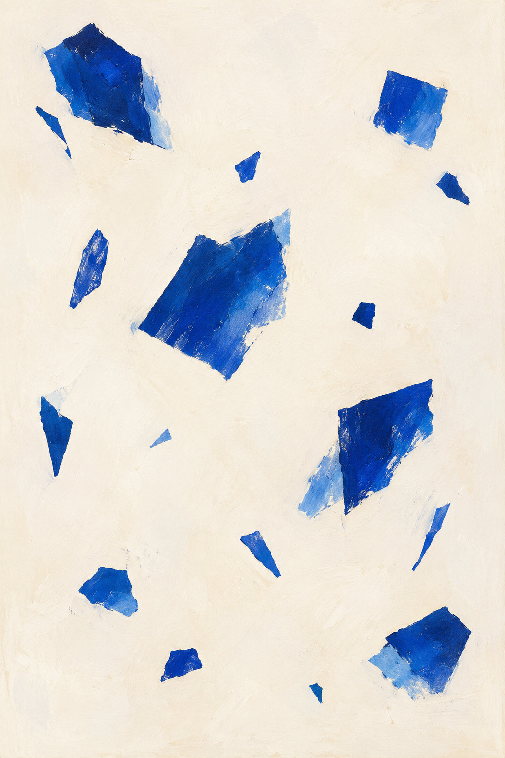 Blue Confetti — original canvas artwork