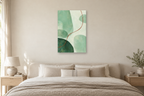 Mint Interval in a bedroom — interior mockup with the complete original artwork
