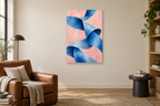 Azure Fold in a reading corner — interior mockup with the complete original artwork