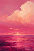 Pink Horizon — original canvas artwork