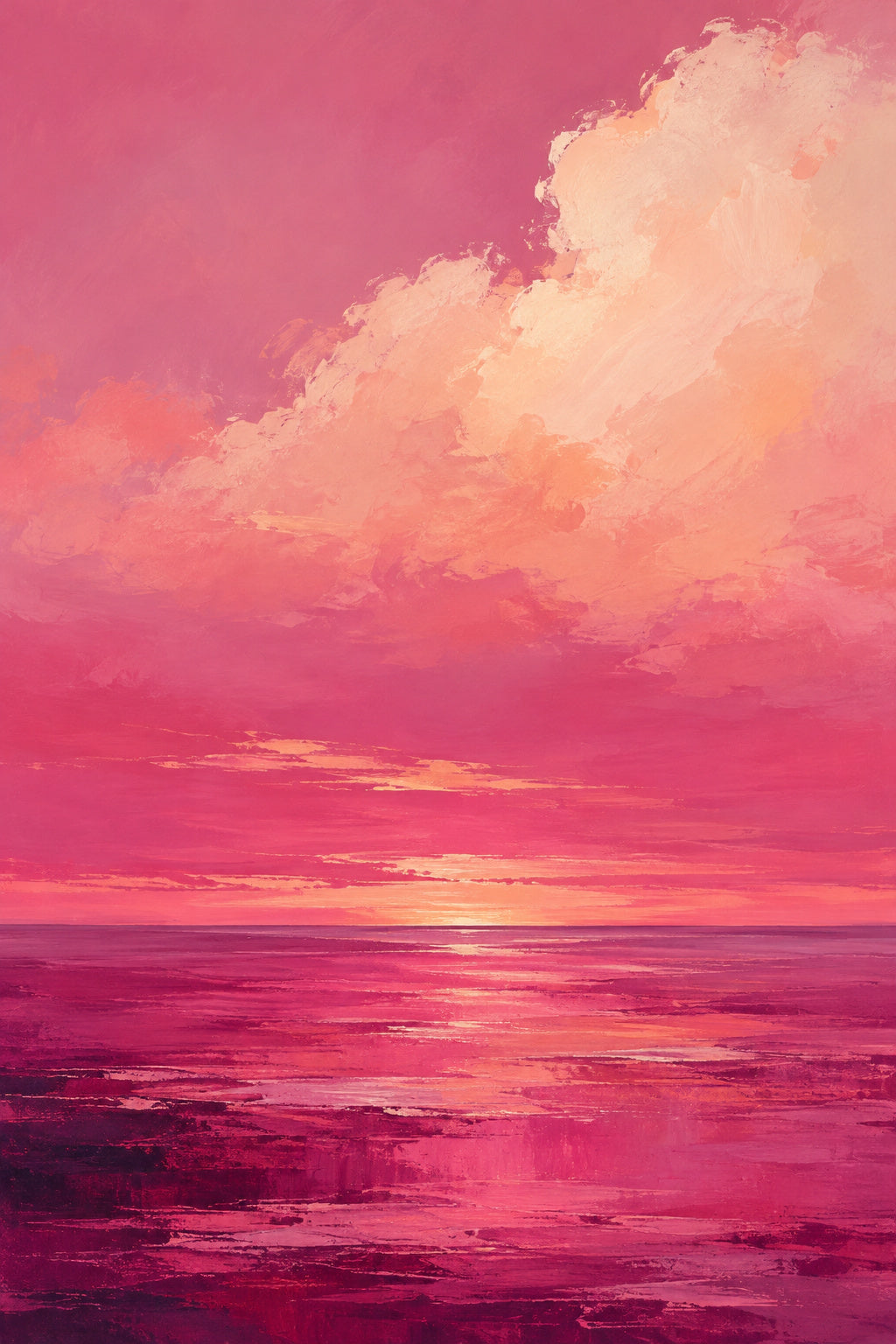 Pink Horizon — original canvas artwork