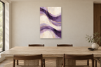 Violet Tempo in a dining room — interior mockup with the complete original artwork