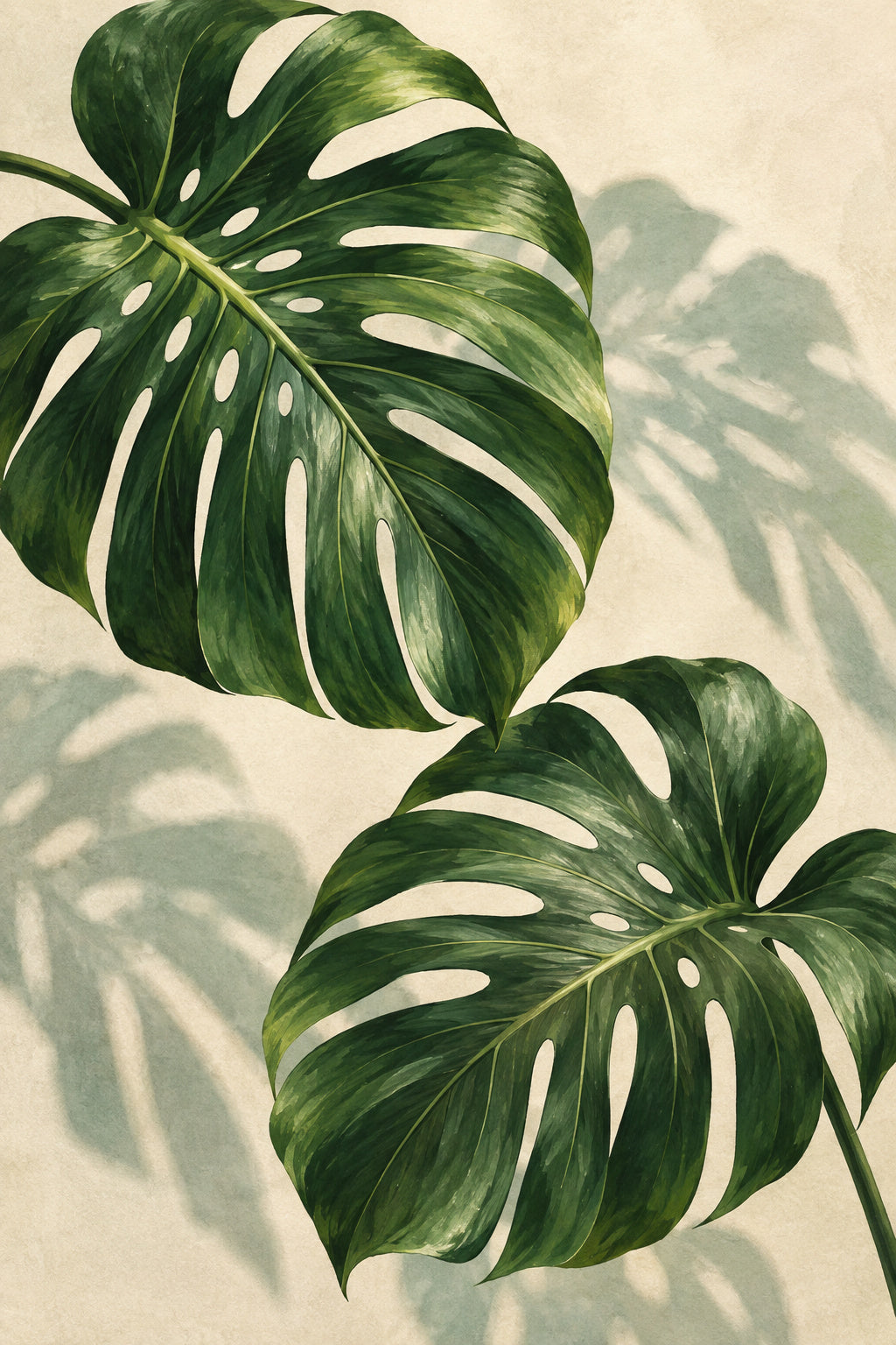 Monstera Morning — original canvas artwork