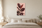 Rubber Plant in a bedroom — interior mockup with the complete original artwork