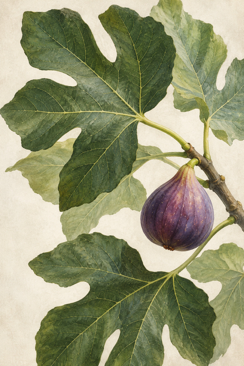 Fig Leaf Study — original canvas artwork