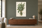 Sage and Rosemary in a living room — interior mockup with the complete original artwork