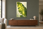 Banana Shade in a living room — interior mockup with the complete original artwork