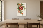 Pomegranate Branch in a dining room — interior mockup with the complete original artwork