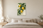 Lemon Grove in a bedroom — interior mockup with the complete original artwork
